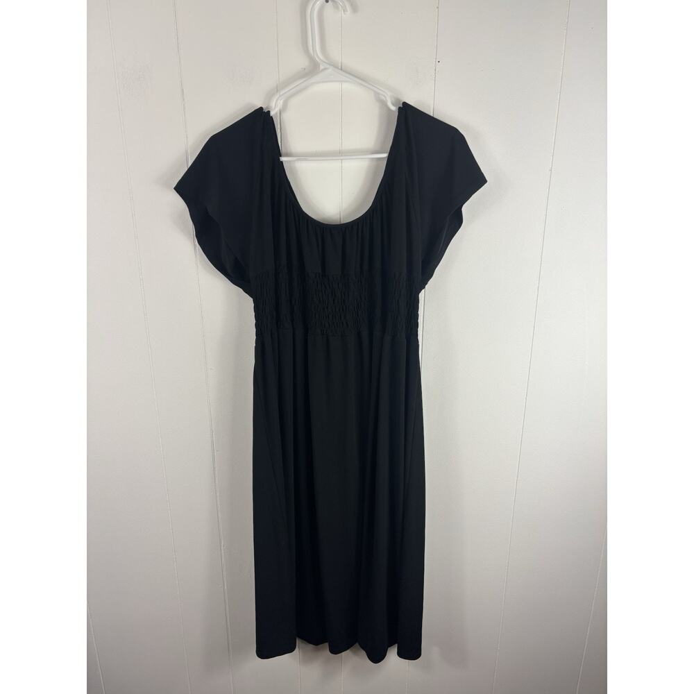 Liz Lange Maternity Black Career Shift Dress Classic Empire Waist XXL Goth